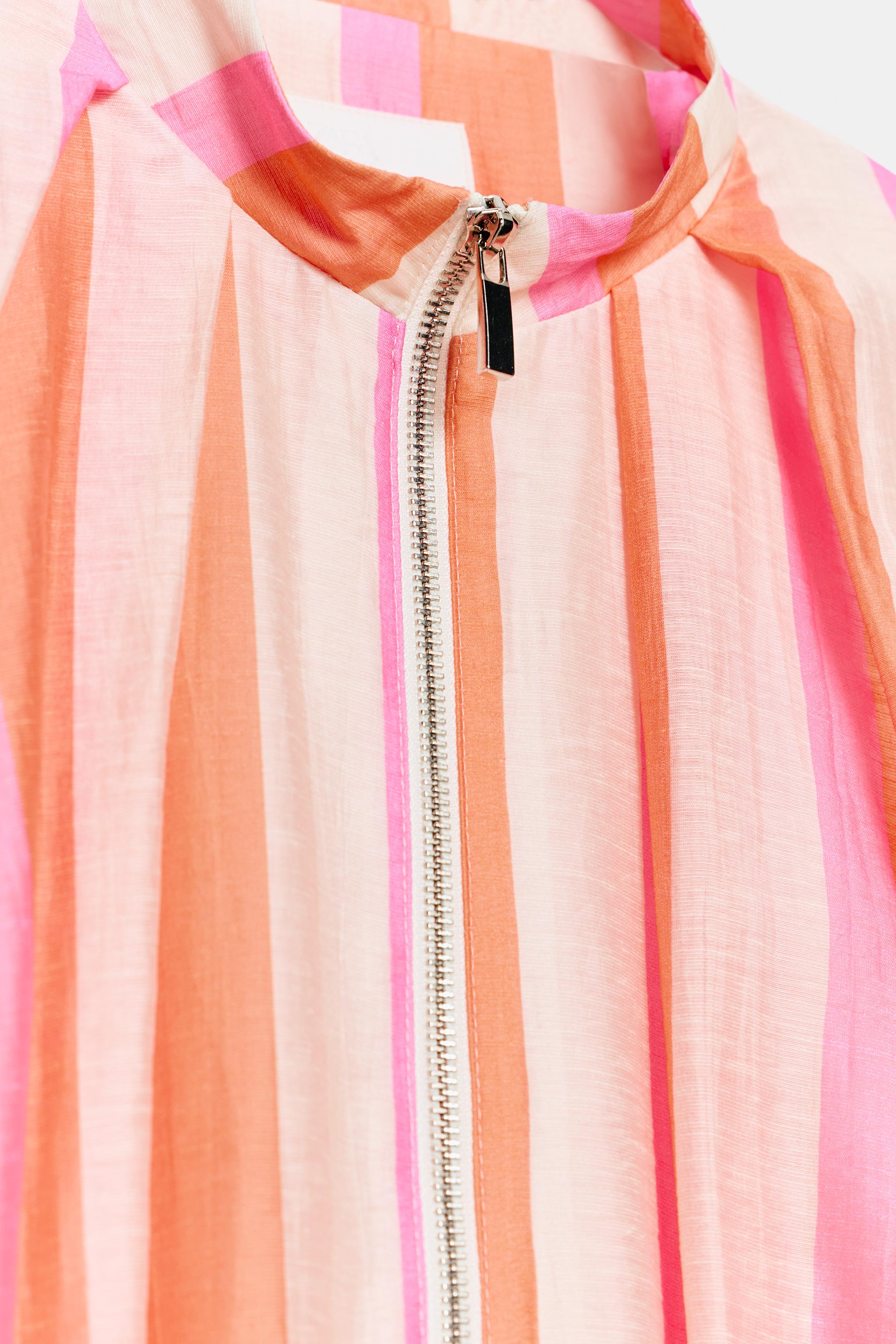 STRIPED BOMBER JACKET